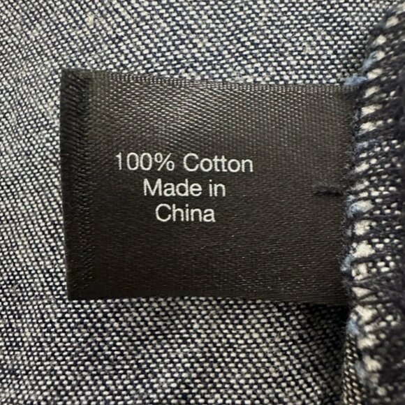 LANE BRYANT Smock Tunic 22/24 Plus Dark Chambray Denim Artist - Picture 6 of 6